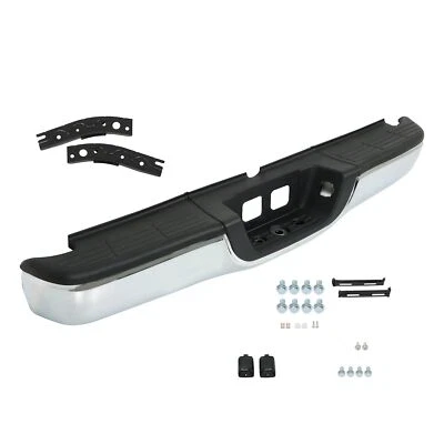 Steel Rear Step Bumper Chrome Complete Assembly For 2000-2005 2006 Toyota Tundra - Image 1 of 4
