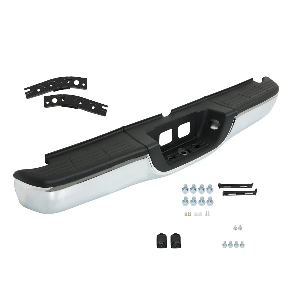 Conjunto completo de parachoques trasero de acero cromado para Toyota Tundra 2000-2005 2006 Foto 1 de 4