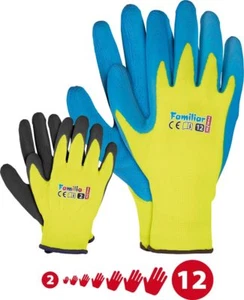 6 Paar Kinder Arbeitshandschuhe Kinderhandschuhe Familie Gr. 2-12 Latex - Bild 1 von 1