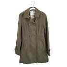 Anthropologie Tulle Wool Pea Coat Army Green Women's S