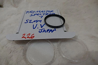Promaster 52mm Spectrum 7 uv ultra violet filter cleaned and checked quality - Image 1 of 2