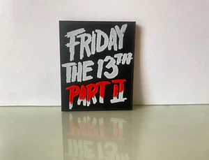 Friday The 13th Part II Logo Traumatised Alice Camp Crystal Lake Summer Horror - Picture 1 of 1