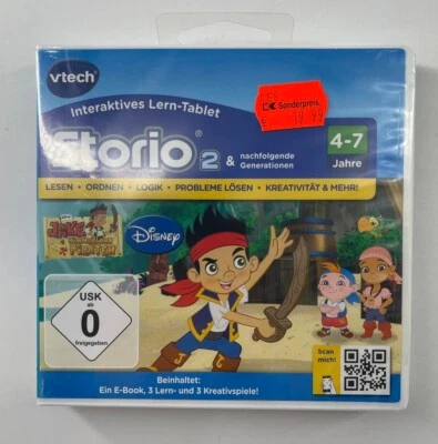 VTech 80231604 Lernspiel Jake & die Nimmerland Piraten Storio 2, Storio 3S Vtech - Bild 1 von 2