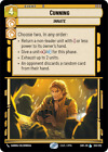 Star Wars Unlimited Cunning Card Legendary- 203/252 Non-Foil