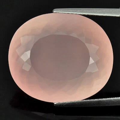 Rose Pink Quartz 31.51 Ct. Clean Oval Shape 23 x 19.6 Mm. Natural Gemstone - Image 1 of 4