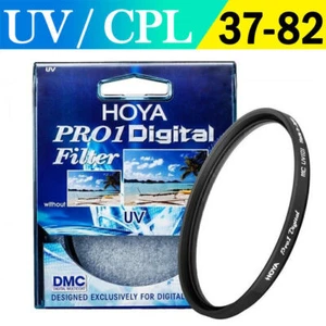 Hoya Pro-1 Digital UV / CPL Slim Camera Lens Filter 52/55/58/62/67/72/77/82 mm - Picture 1 of 9