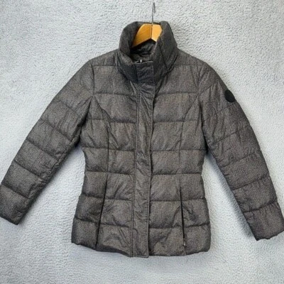 Chaqueta Lauren Ralph Lauren Mujer Extra Pequeña Gris Plumón de Ganso Puffer Cremallera Completa Foto 1 de 4