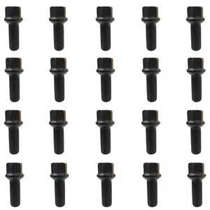 20 schwarze Radschrauben Radbolzen Kugelbund M14x1,5 60mm Audi Mercedes-Benz - Bild 1 von 7