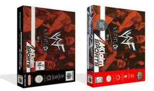WWF Attitude N64 Game Case Box + Cover Art Work Only (No Game) - Picture 1 of 11