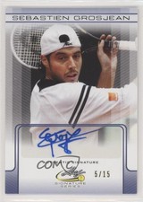 2017 Leaf Signature Series Blue /15 Sebastien Grosjean #BA-SG1 Auto