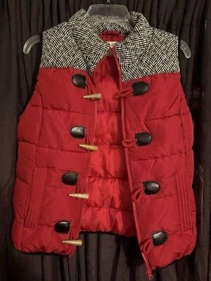 Ruff Hewn Women’s Buffalo Plaid Quilted Vest  Size Small Foto 1 de 3