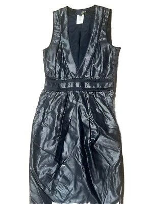 Roberto Cavalli Black Metallic Shimmer Dress  - Image 1 of 4
