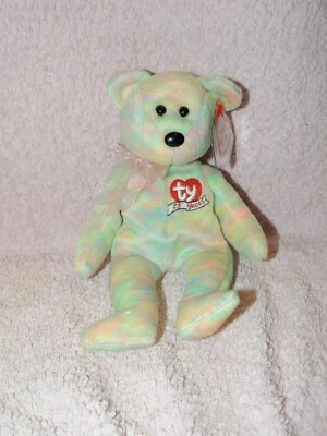 ORIGINAL TY BEANIE BABIES * Original Ty Beanie Baby CELEBRATE Teddybär mit Tag Vitrinenstück Geschenk