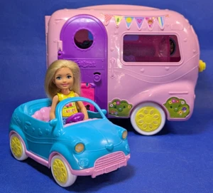 Mattel 2018 - Barbie Club Chelsea Camper Playset w Car- Near Complete! - Picture 1 of 16