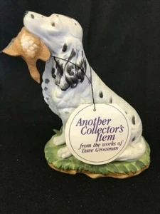 Setter inglés sentado con pájaro, figura coleccionable, diseño Dave Grossman - Imagen 1 de 8