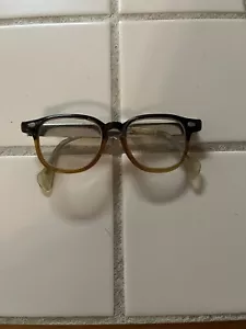 Vintage Unique Tortoise Shell Chrome Earpiece Eyeglasses - Picture 1 of 1