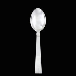 Georg Jensen. Sterling Silver Dessert Spoon 021 - Blok / Acadia #46. - Picture 1 of 1