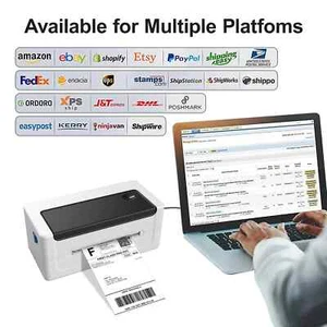 4"x6" Direct Thermal Label Printer - Postage Label Printer - Barcode Printer - Picture 1 of 42