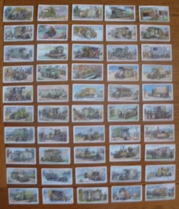 Full set of WILLS MILITARY MOTORS 1916 cigarette cards VG condition - Picture 1 of 1