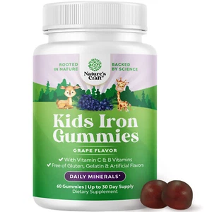 Tasty Kids Multivitamin with Iron Gummy - Gentle for Kids and Toddlers 60ct - Picture 1 of 8