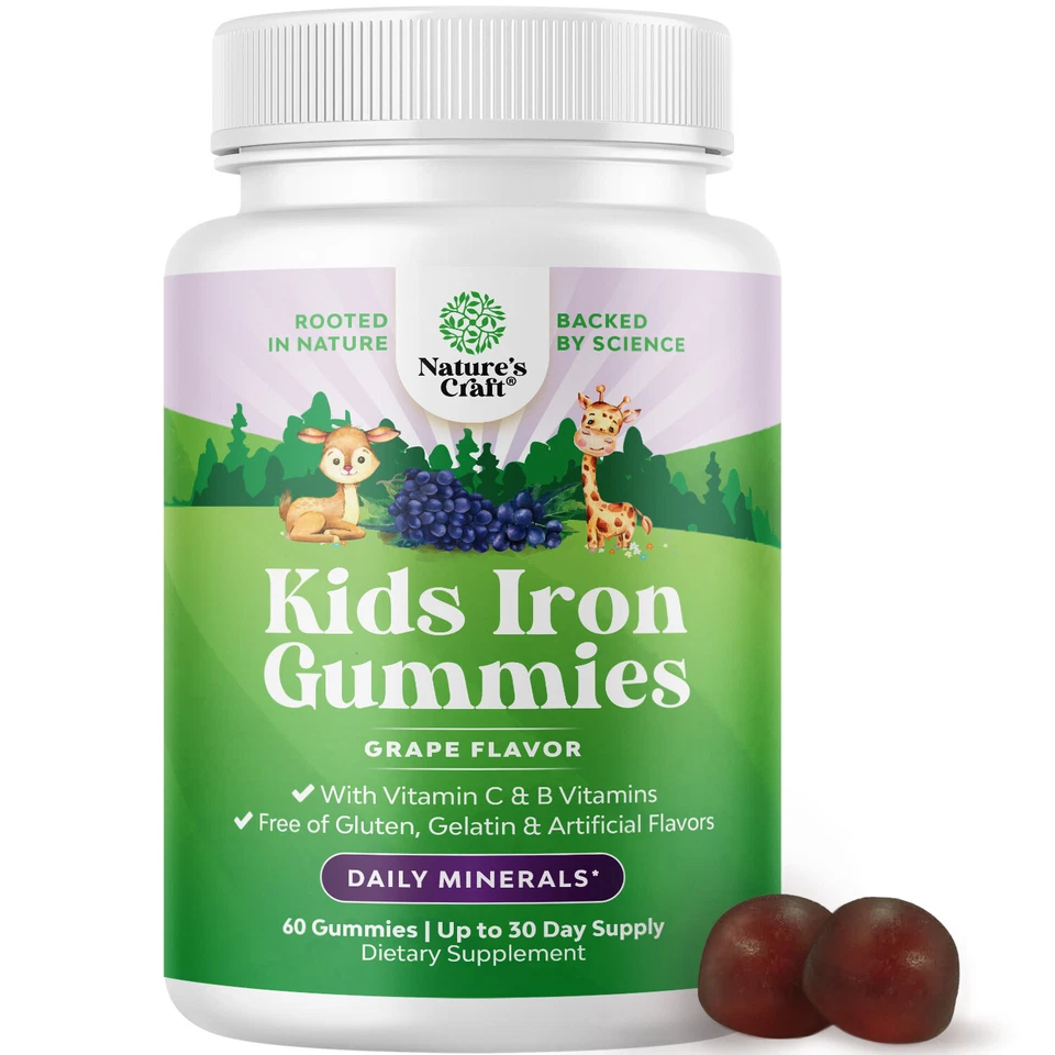 Tasty Kids Multivitamínico con Hierro Gomoso - Suave para Niños y Niños Pequeños 60ct Foto 1 de 4