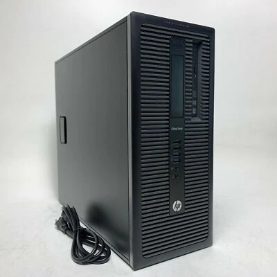 HP EliteDesk 800 G1 TWR Desktop | i3-4120 3.40GHz | 8GB | 500GB | Windows 10 Pro - Image 1 of 3