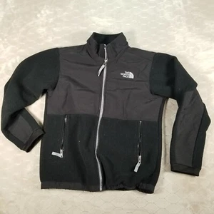 The North Face Denali Fleece Black Jacket Boys Large 14-16 - Picture 1 of 10