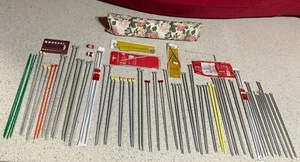 Bulk Lot 37 sets Knitting Needles + 3 circular sets, accessories and storage bag - Picture 1 of 5