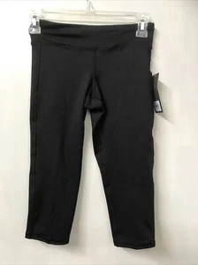 Active by Old Navy Girls Black Leggings M (8) Mid-rise Fitted Short Crop NWT - Picture 1 of 5