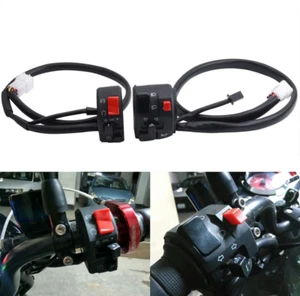 Motorcycle Handlebar Controller Switch On Off Turn Signal Headlight Horn Button - Picture 1 of 17