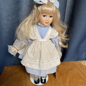 Seymour Mann Connoisseur Collection Porcelain Doll "Alice In Wonderland" 16'' - Picture 1 of 17