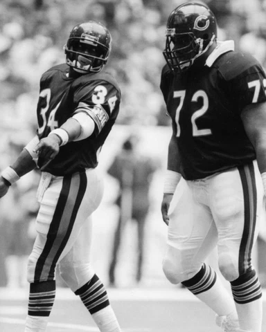 1985 Chicago Bears WALTER PAYTON and WILLIAM PERRY 8x10 Photo Print Poster Cover