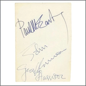 The Beatles Autographs In The Hand Of Mal Evans (UK) - Picture 1 of 4