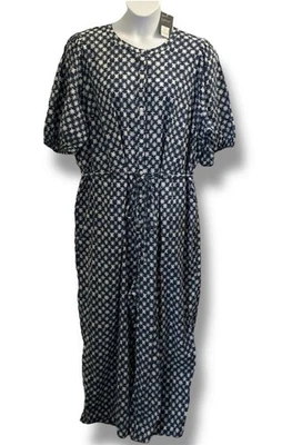 Nuevo con etiquetas Mono Universal Thread Para Mujer Talla Grande Manga Corta Bolsillo Azul Estrella 3X Foto 1 de 4