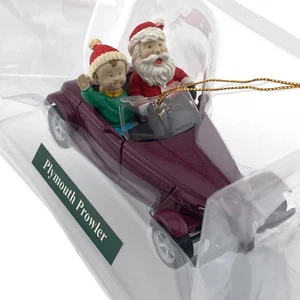 Christmas Ornament 1996 Maisto DieCast Metal Santa Child Convertible Prowler Box - Bild 1 von 10