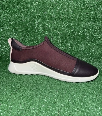 Zapatos Ecco Para Mujer Flexible Corredor Talla 7 EE. UU. Púrpura Sin Cordones Informales Cómodas Tenis Foto 1 de 4