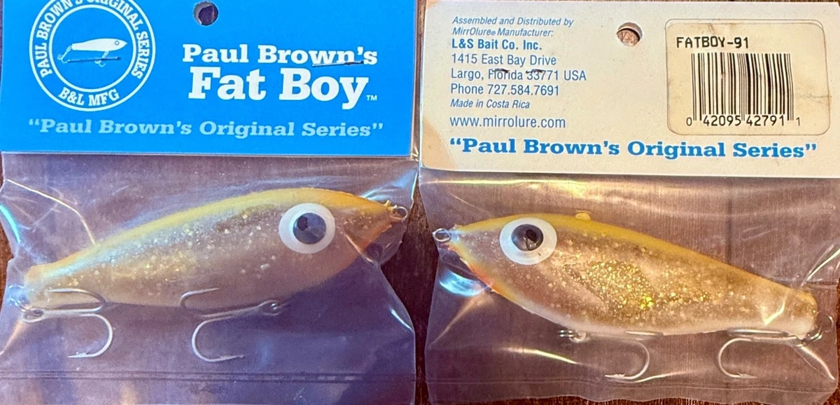Paul Brown FB-91 Fat Boy Fishing Lure - Wide Body Suspending Lure For Trout & Redfish