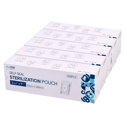 1000 bolsas de esterilización autosellantes OneMed 2,75"x9", para médicos, dentales, tatuajes Foto 1 de 4