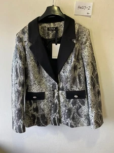 Star by Julien Macdonald Silver Blazer w Contrast Lapels+Pockets UK 12 (FMS17-2) - Picture 1 of 4