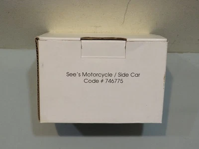 Moto/Sidecar nuovo con scatola See's Candies pressofuso #746775 - Immagine 1 di 4