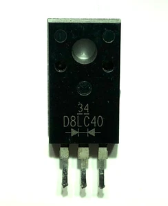 D8LC40 Fast recovery diode 400V 8A ITO-220 Genuine Shindengen part tested x 1 - Imagen 1 de 1