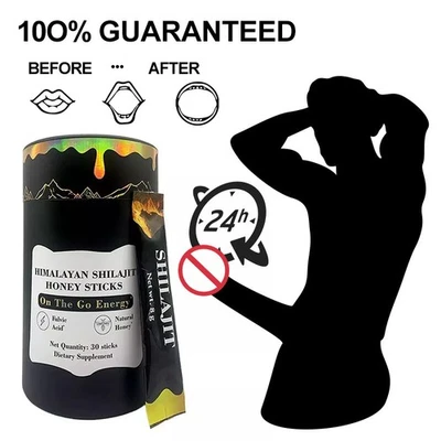 2026 Bastoncini di Shilajit Himalayano Puro con Miele Biologico, Naturalmente Dolce CALDO