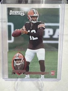 Tarjeta de novato Panini Donruss Shedeur Sanders #2 2025 retro 1995 Cleveland Browns - Imagen 1 de 2