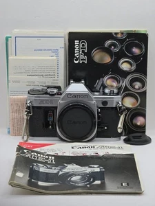 Canon AE-1 Program Body Tested Working Missing Battery Cover With Manuals - Picture 1 of 16