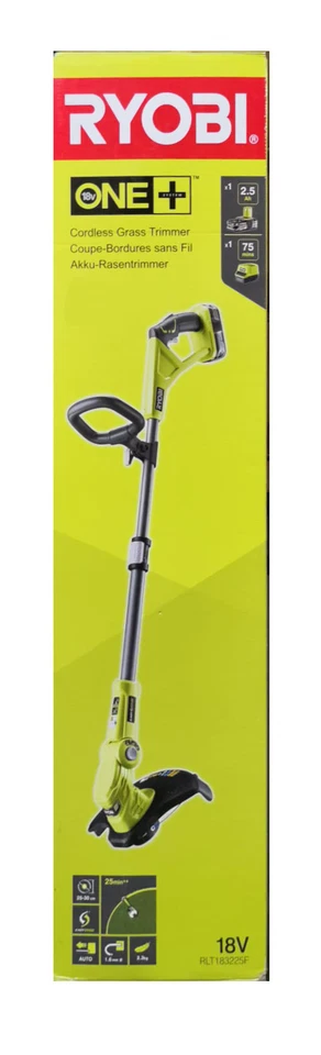 Akku Trimmer RYOBI RLT183225F ONE+ Rasentrimmer Incl. Akku 2,5 Ah und Ladegerät - Bild 1 von 1