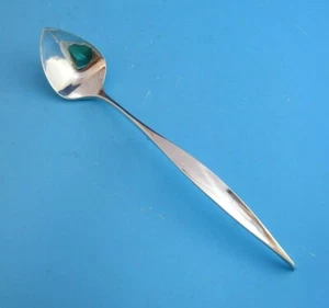 Sehr modernistische Sterling Silber Schöpfkelle mit Haken im Rücken - schwer (#2834) - Bild 1 von 6