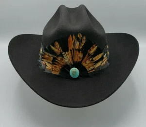 Western Cowboy Feder Hutband Krawatte für Cowboyhut - FHB-03 - Bild 1 von 6