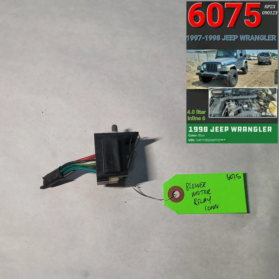 ⭐⭐OEM 1997-1998 JEEP WRANGLER SOPLADOR MOTOR RELÉ CONECTOR⭐⭐ Foto 1 de 2
