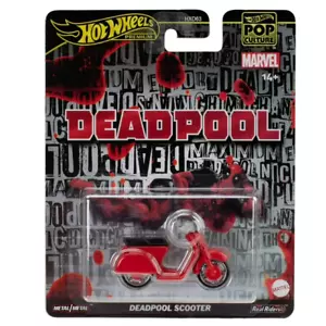 Deadpool Scooter Marvel * 2025 Hot Wheels Pop Culture Case J * New!! - Picture 1 of 1