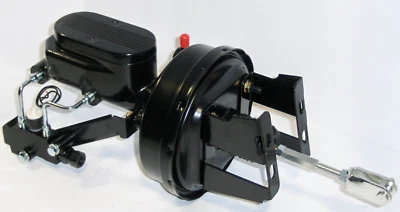 Главный дисковый барабан 1960-66 Chevy GMC Truck BLACK OUT 7 дюймов усилитель тормозов фрезерованный - Изображение 1 из 4